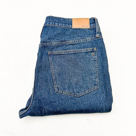 Madewell The Perfect Vintage Straight Leg Dark Wash Denim Jeans Size 32 - Picture 1 of 8